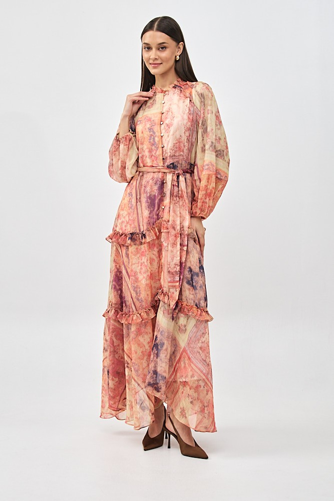 Maxi Floral Print Dress