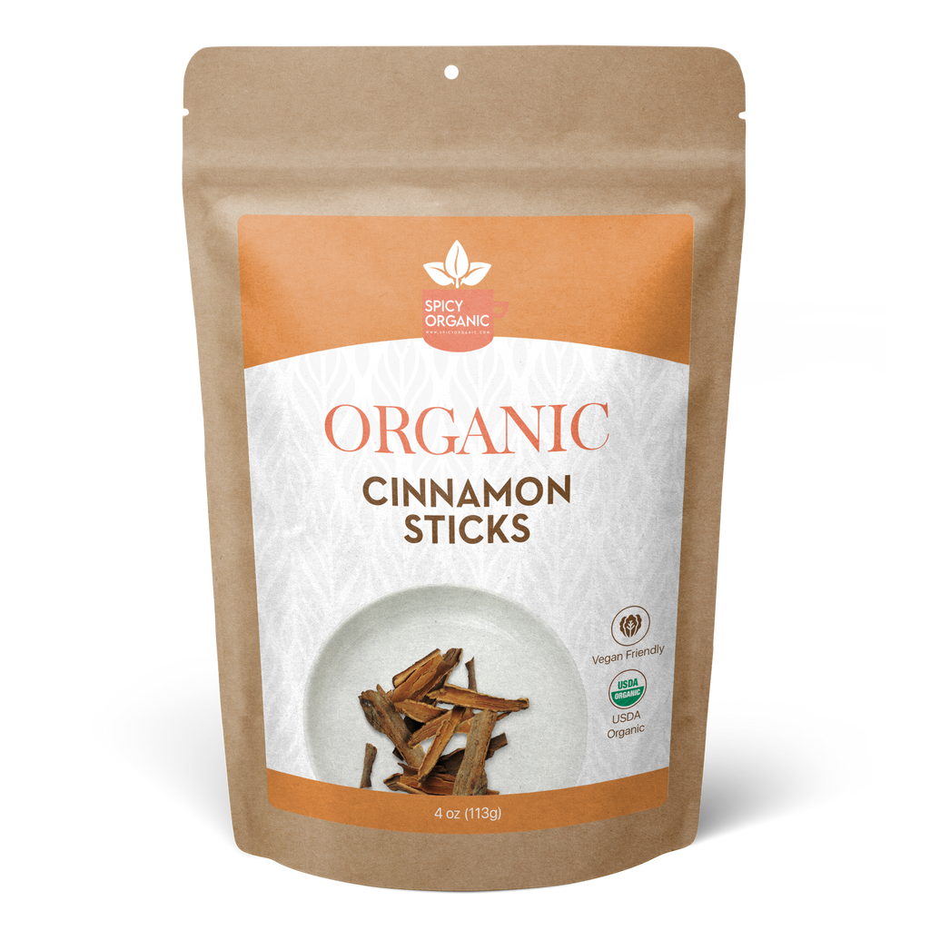 Organic Ceylon Cinnamon Chips — USDA Certified | Herbal Tea, Grinding & Mulled Drinks