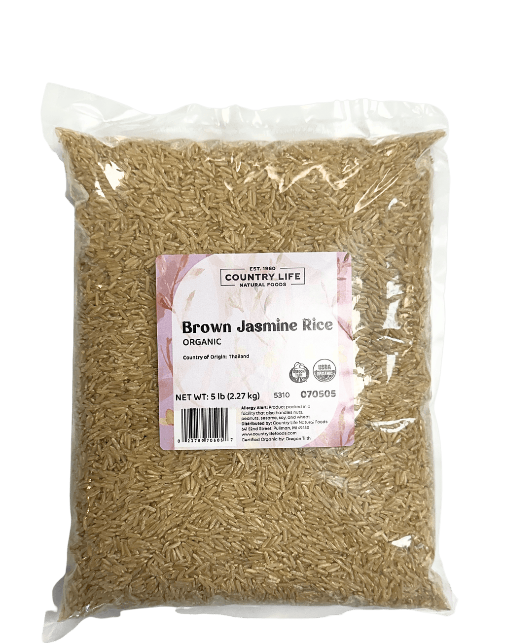 Jasmine Rice, Brown, Organic
