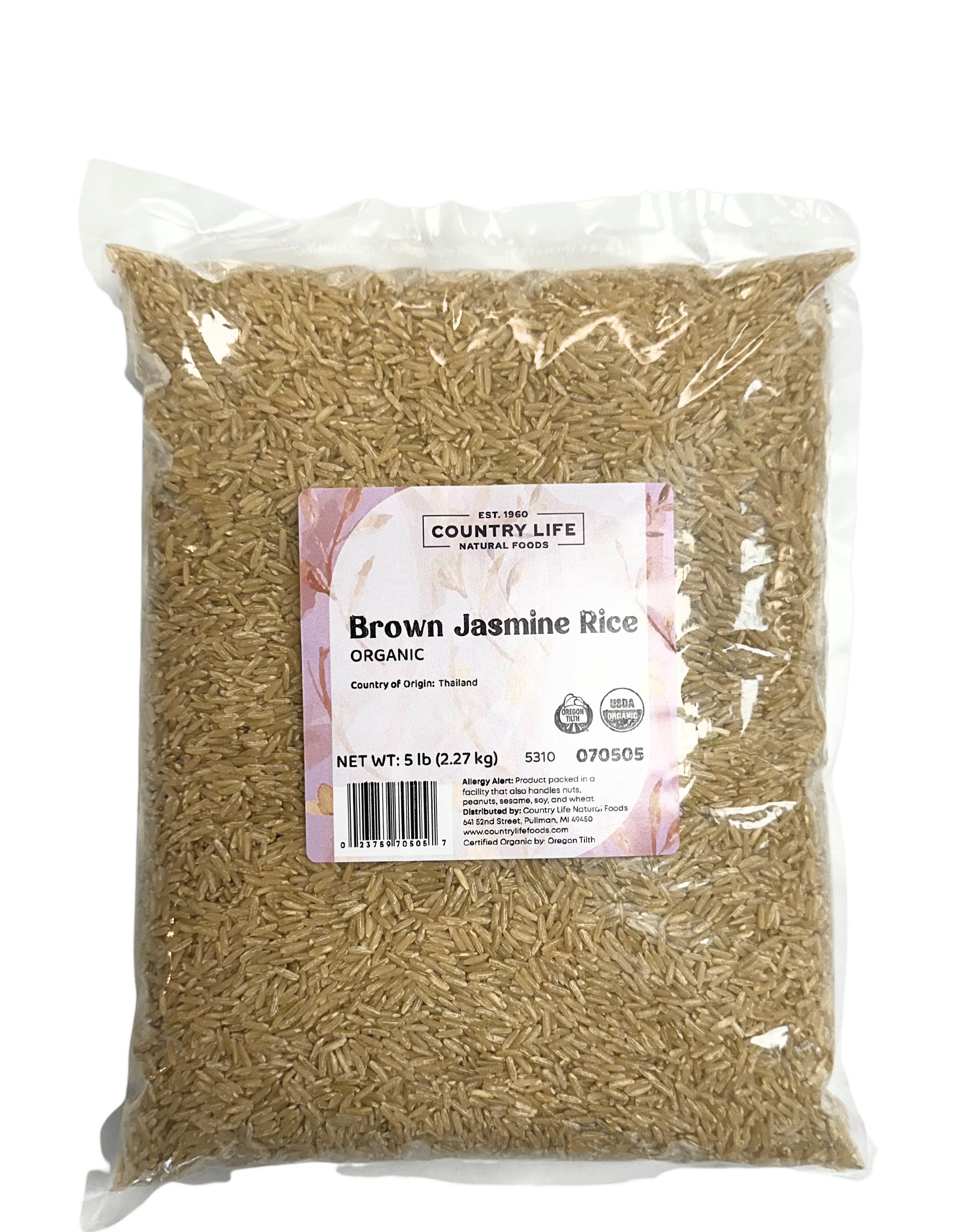 Jasmine Rice, Brown, Organic