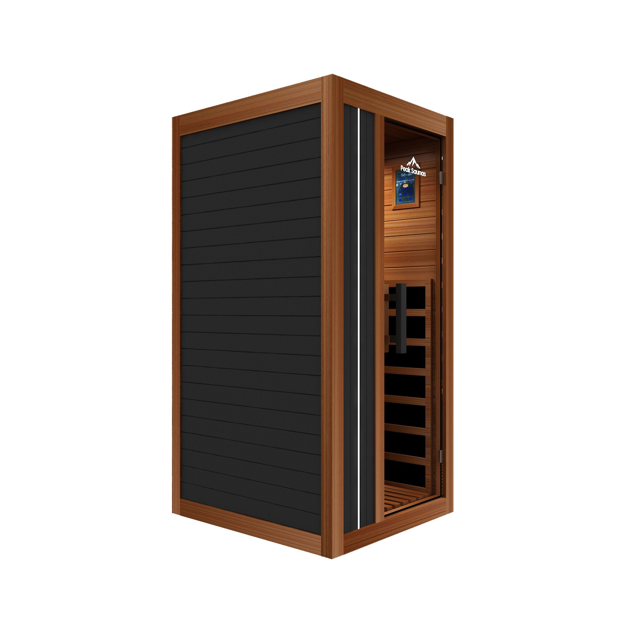 Peak Saunas Aspen Luxury 1-Person FAR Infrared Sauna with Smart WiFi App Control