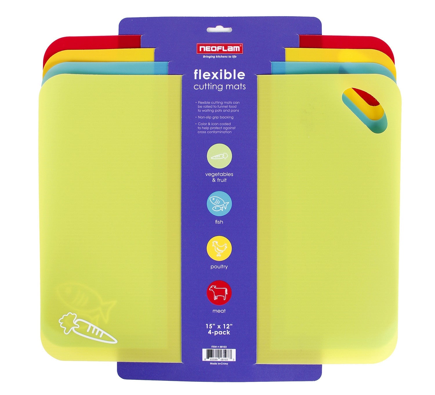 Flexible Cutting Mat 4 PCS Set