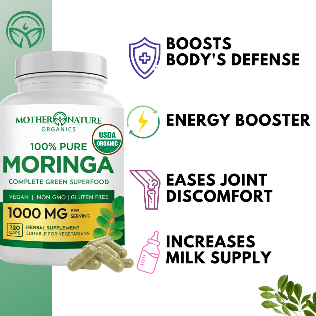 Organic Moringa Capsules (120 Count)