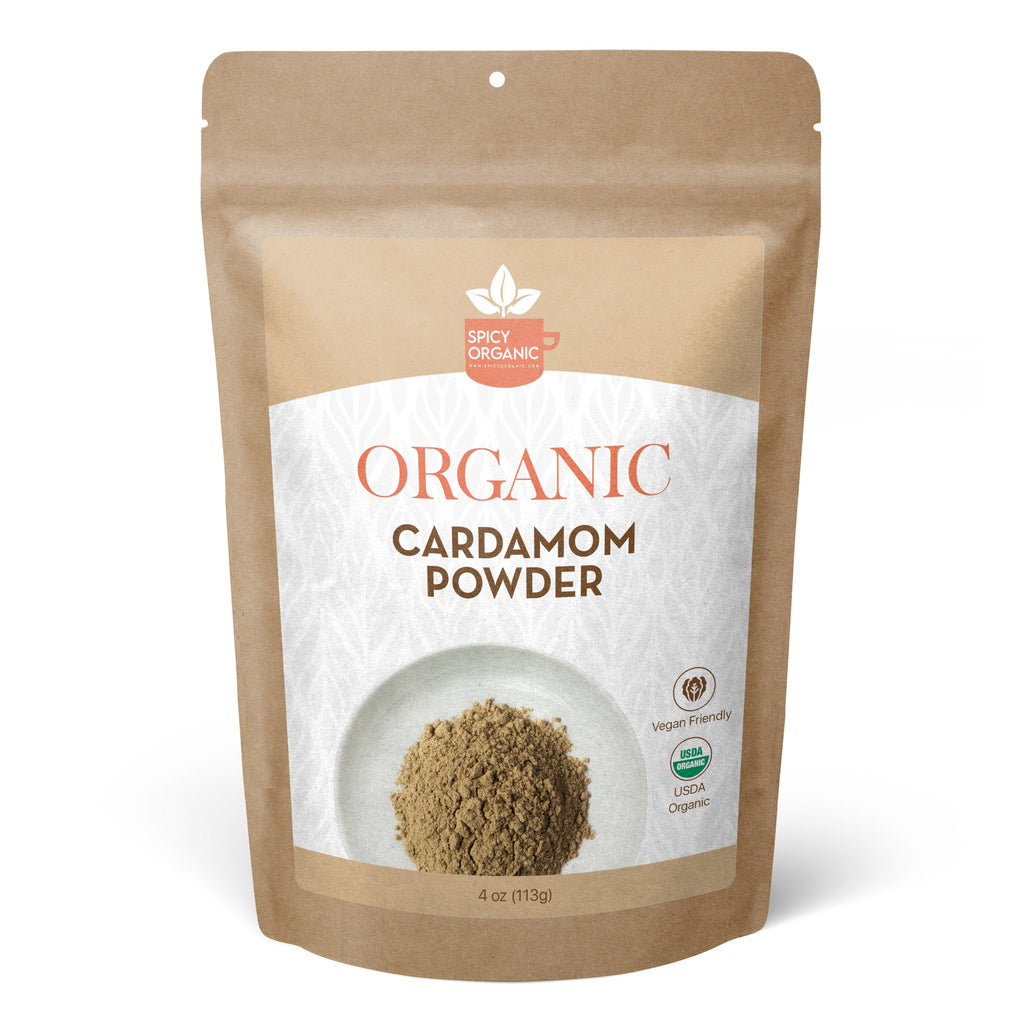 Organic Cardamom Powder — USDA Certified, Non-GMO | Chai, Baking & Golden Milk