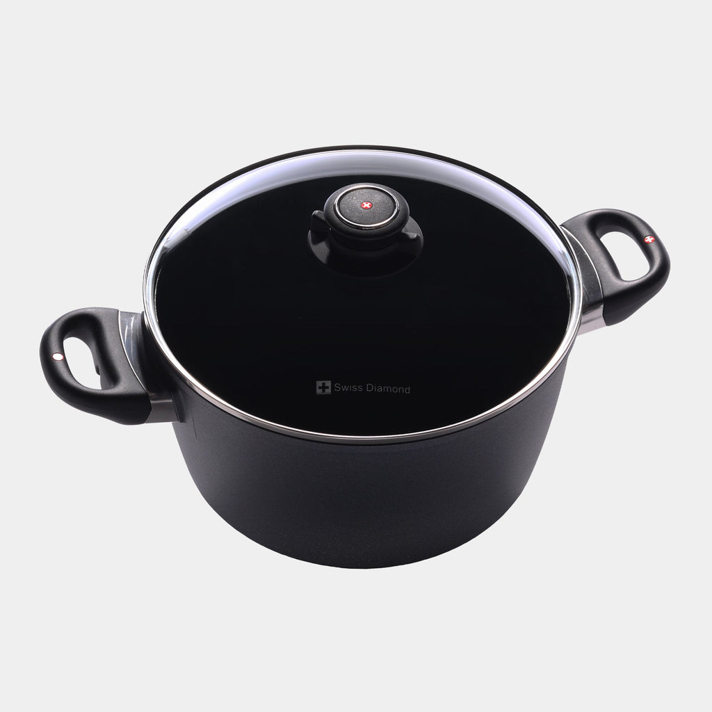 HD Nonstick Stock Pot with Glass Lid | Made in Switzerland