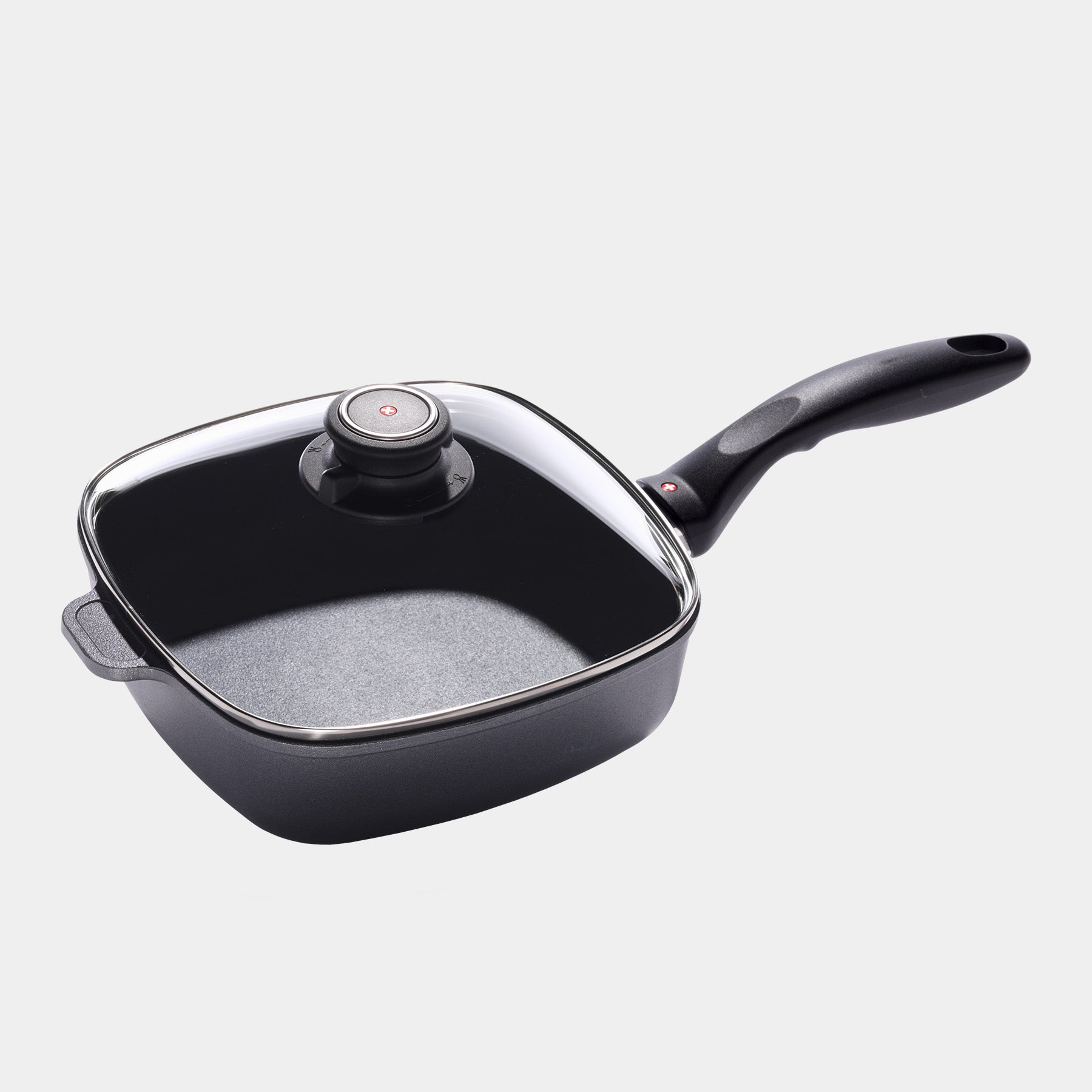 HD Nonstick Square Saute Pan with Glass Lid | Made in Switzerland