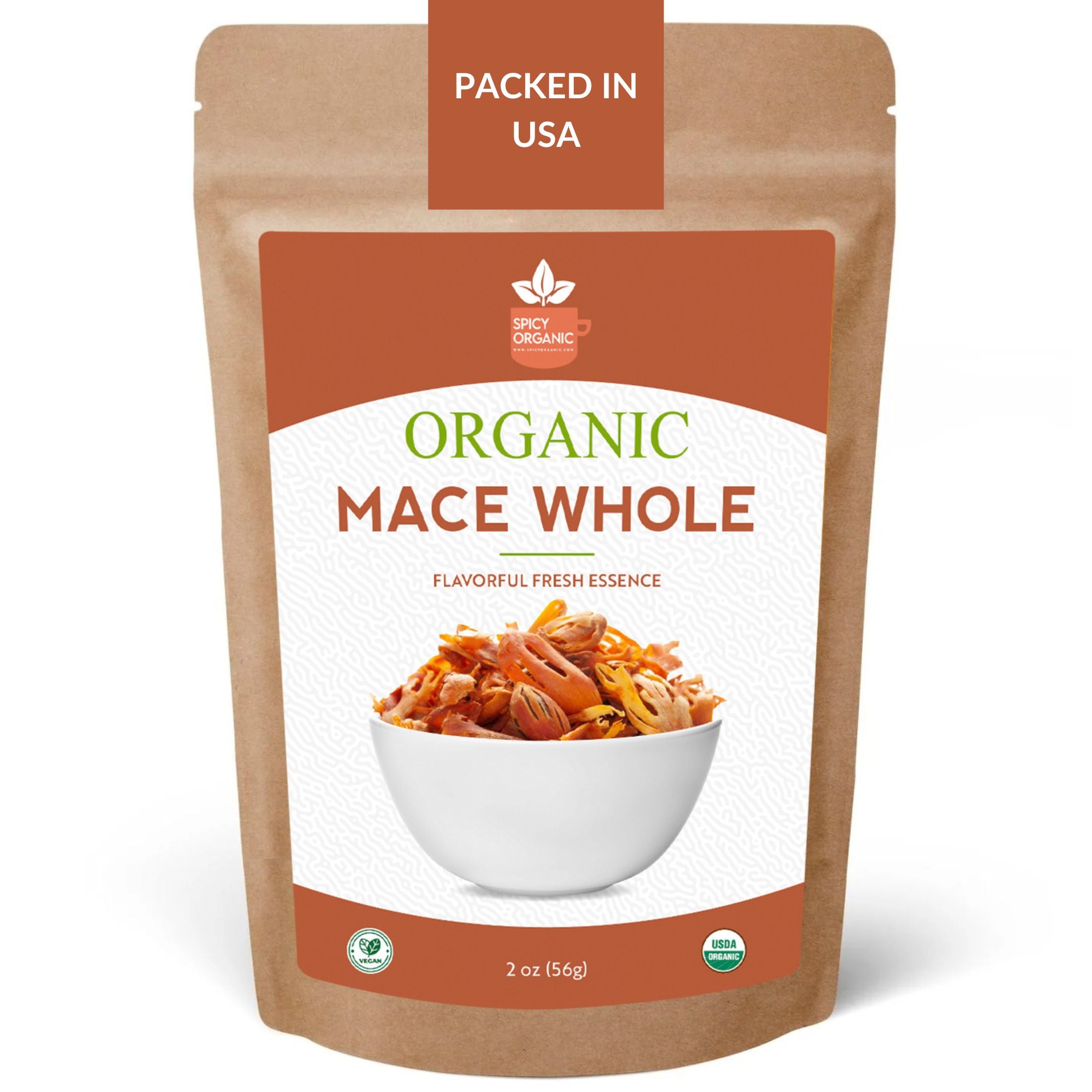 Organic Whole Mace — USDA Certified Organic | Béchamel, Biryani & Spice Blends