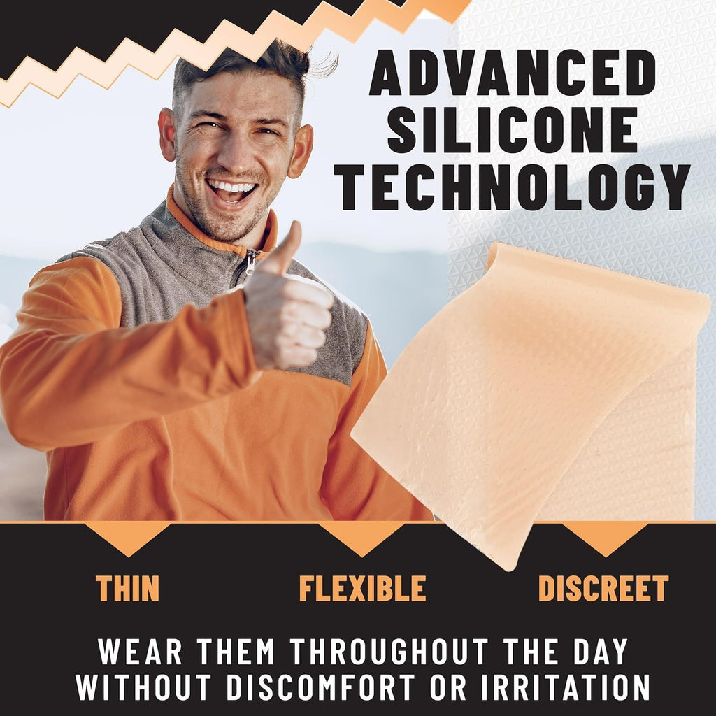 Silicone Scar Patches, Gel Sheets for Scar Removal & Stretch Marks, 5 Sheets