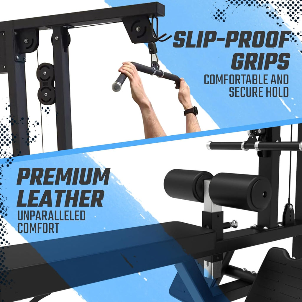 Selectorized Lat Pulldown & Low Row Combo w/ 250lb weight stack (New)