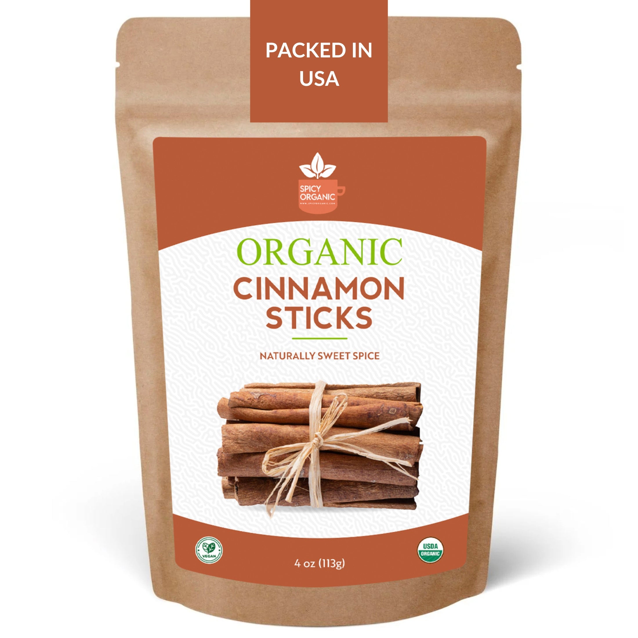 Organic Ceylon Cinnamon Sticks — USDA Certified | True Cinnamon Quills, Chai & Baking