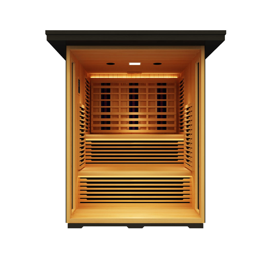 Peak Saunas Kilimanjaro 5-Person Outdoor Full Spectrum Infrared Sauna with XL Medical-Grade Red Light Therapy and Smart WiFi App Control