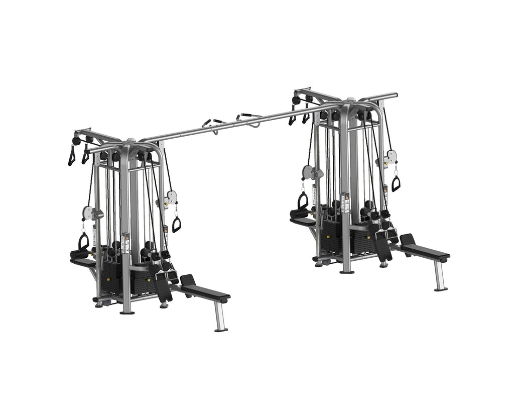 8 Stack Megatron Deluxe Jungle Gym 3 Colors - Muscle D Fitness - Commercial Grade Selectorized Multi-Station