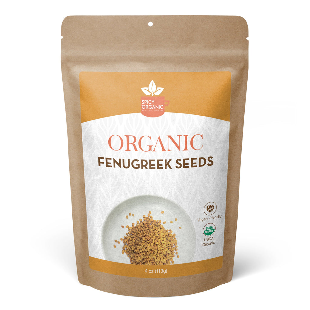 Organic Fenugreek Seeds (Whole Methi) – For Tempering, Pickling & Sprouting | USDA Certified Organic