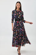 Floral Print Mesh Dress