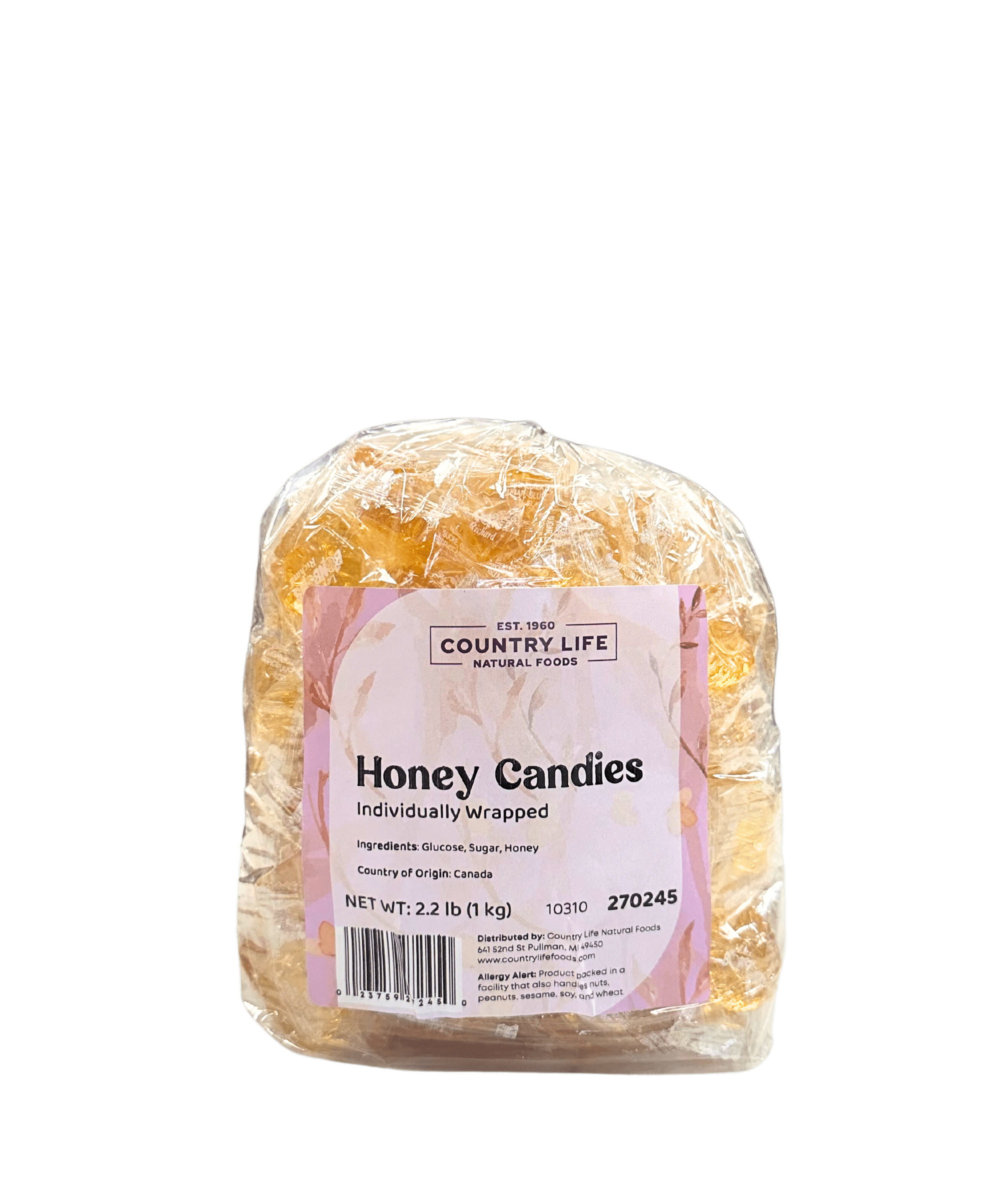 Honey Candies, Individually Wrapped