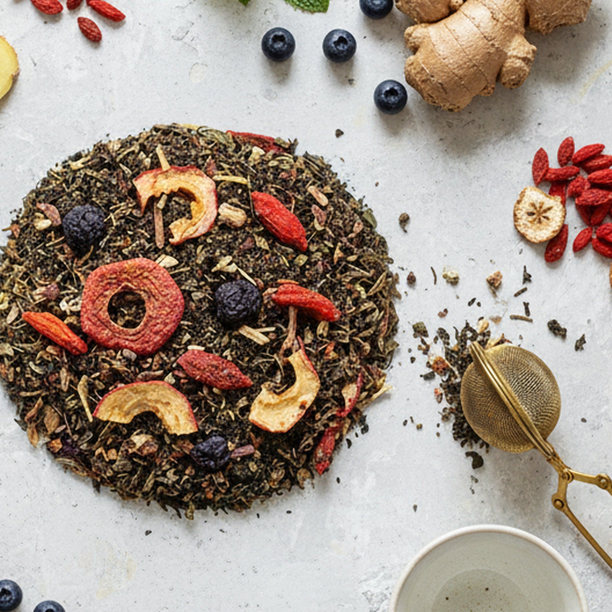 Berry Cooling Tea for Hot Flashes