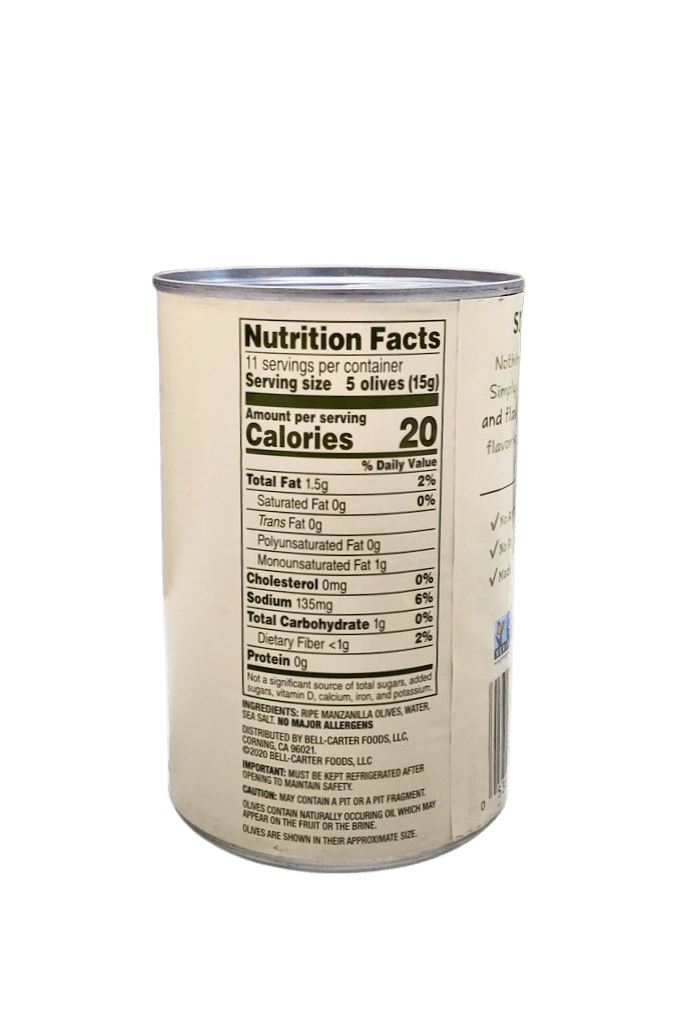 Olives, Black, Pitted