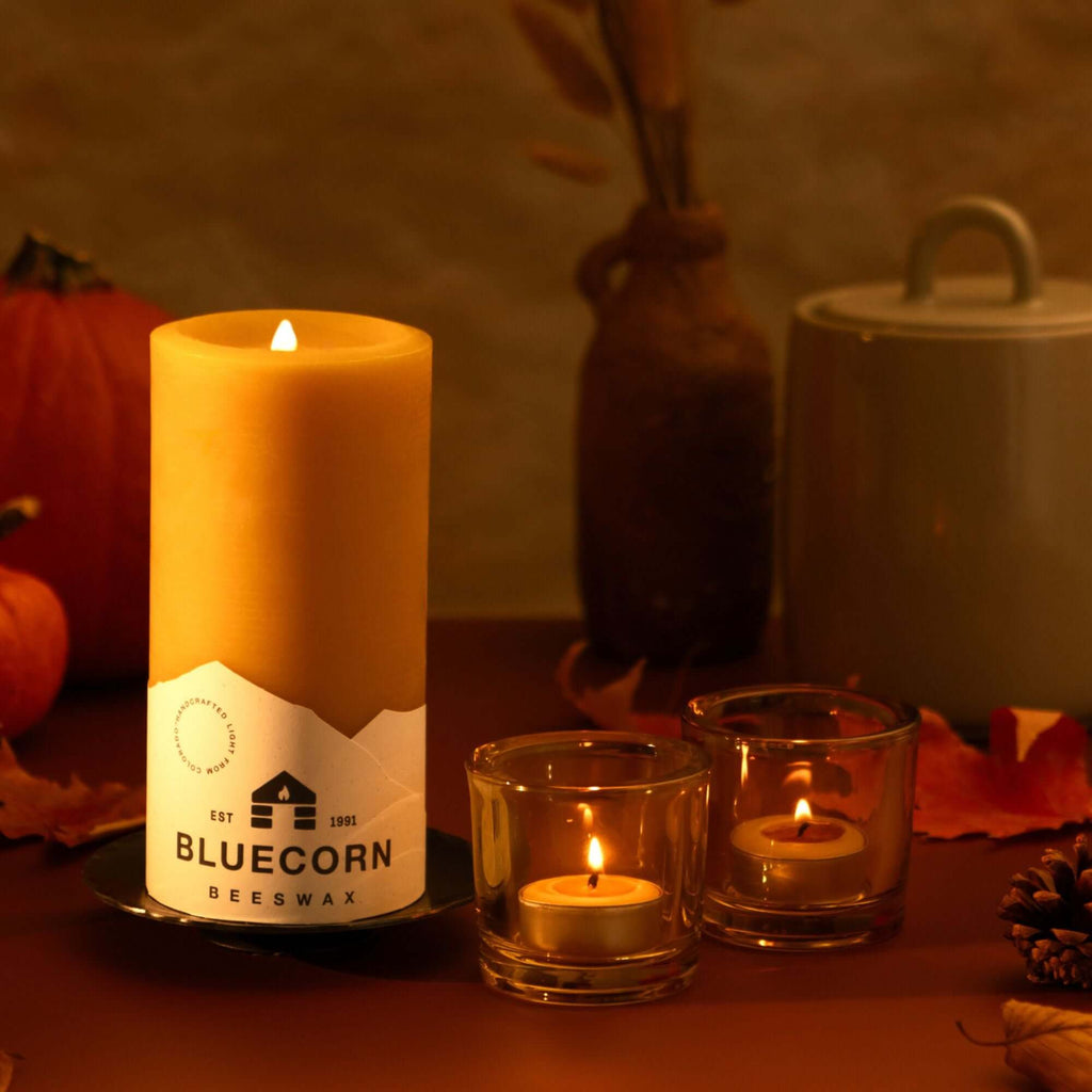 Pure Beeswax Pillar Candles