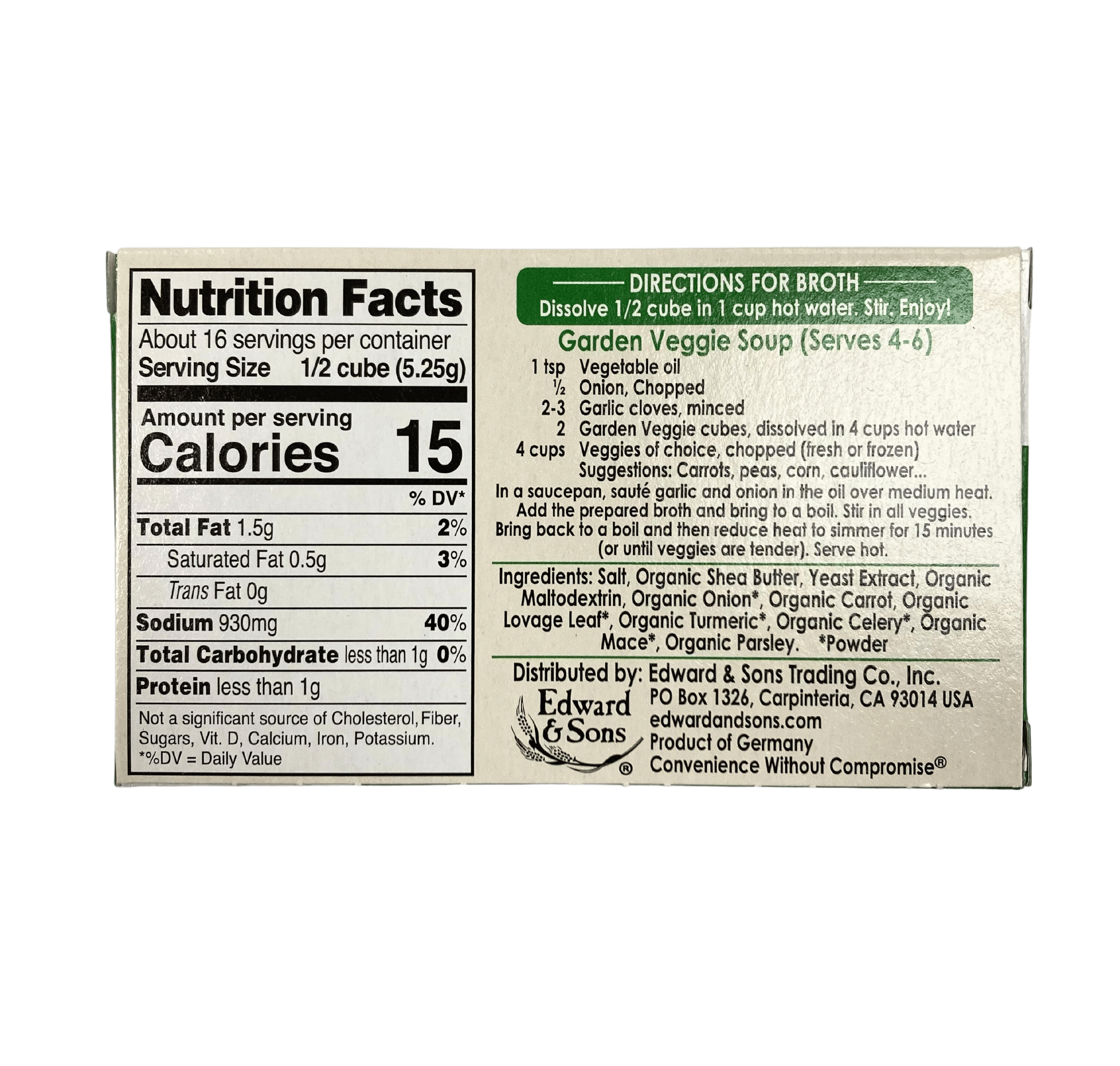 Bouillon Cubes, Vegan