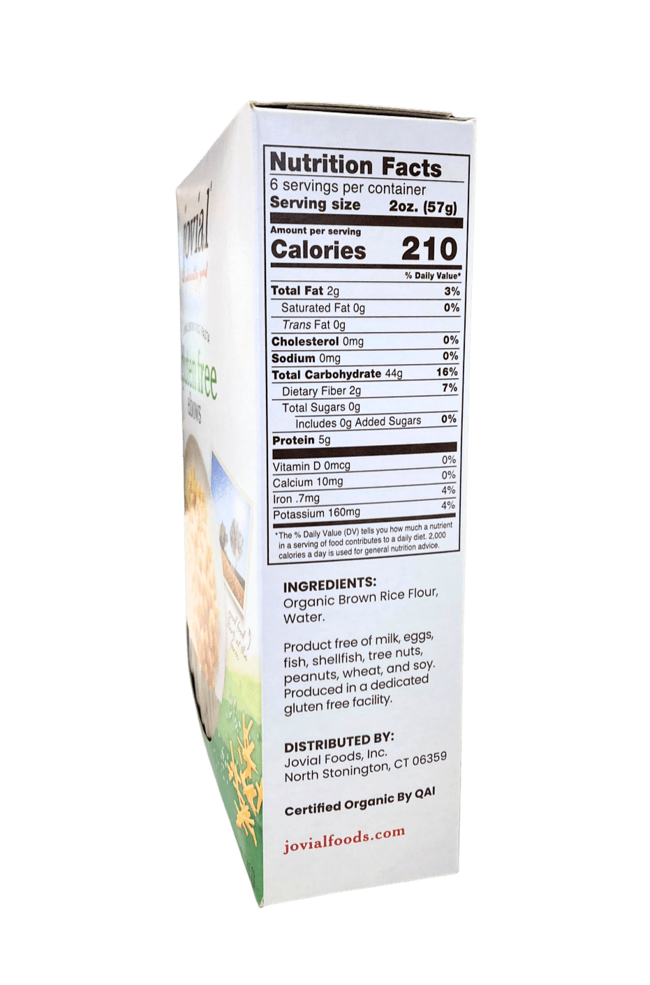 Elbows, Brown Rice, Organic, Jovial, Gluten-Free