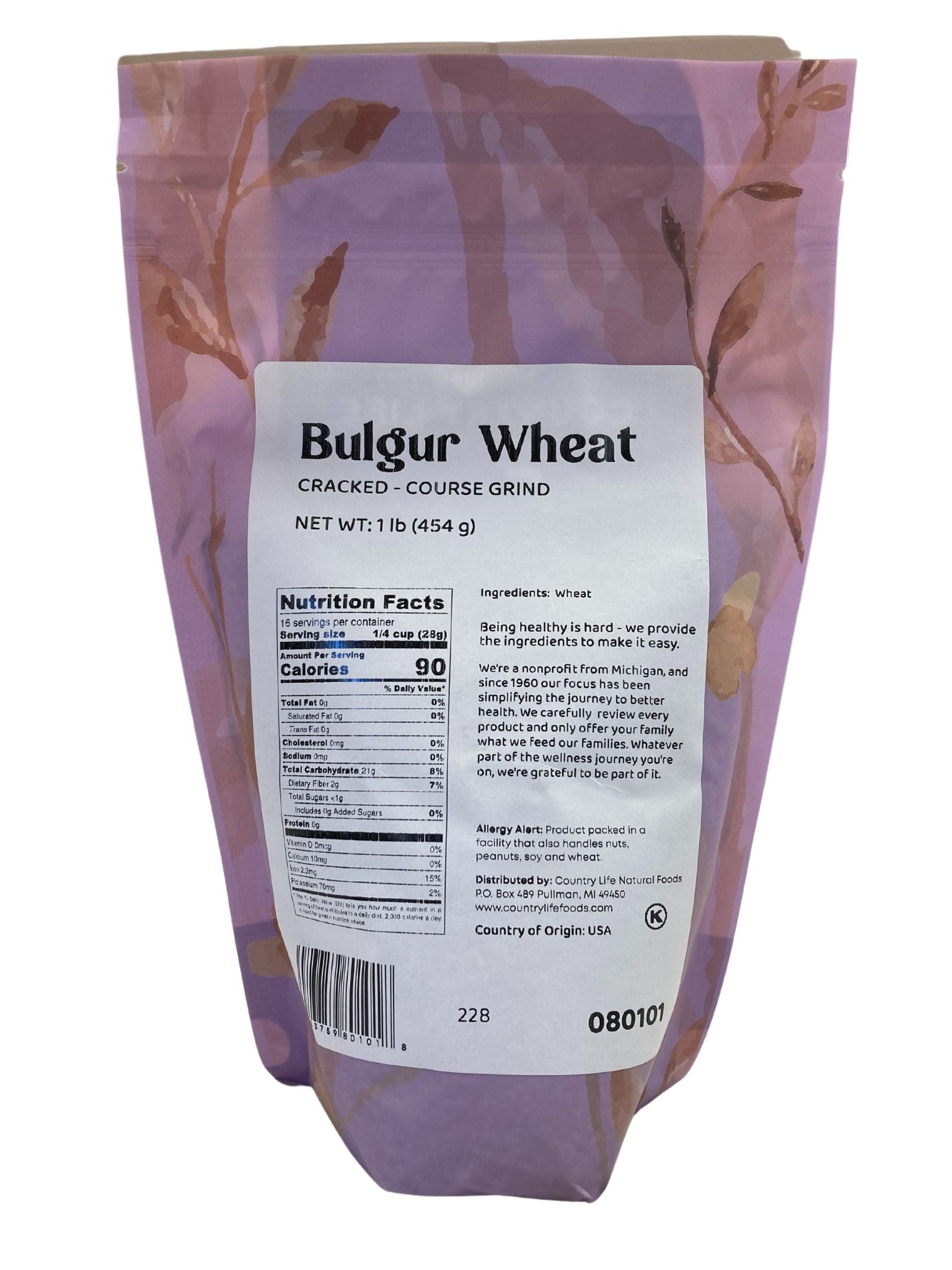 Bulgur Wheat, Cracked, Coarse Grind