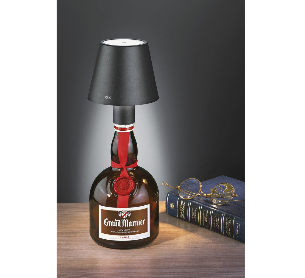 "Luce" LED Bottle Lamp, 5.25" x 4.25" dia.