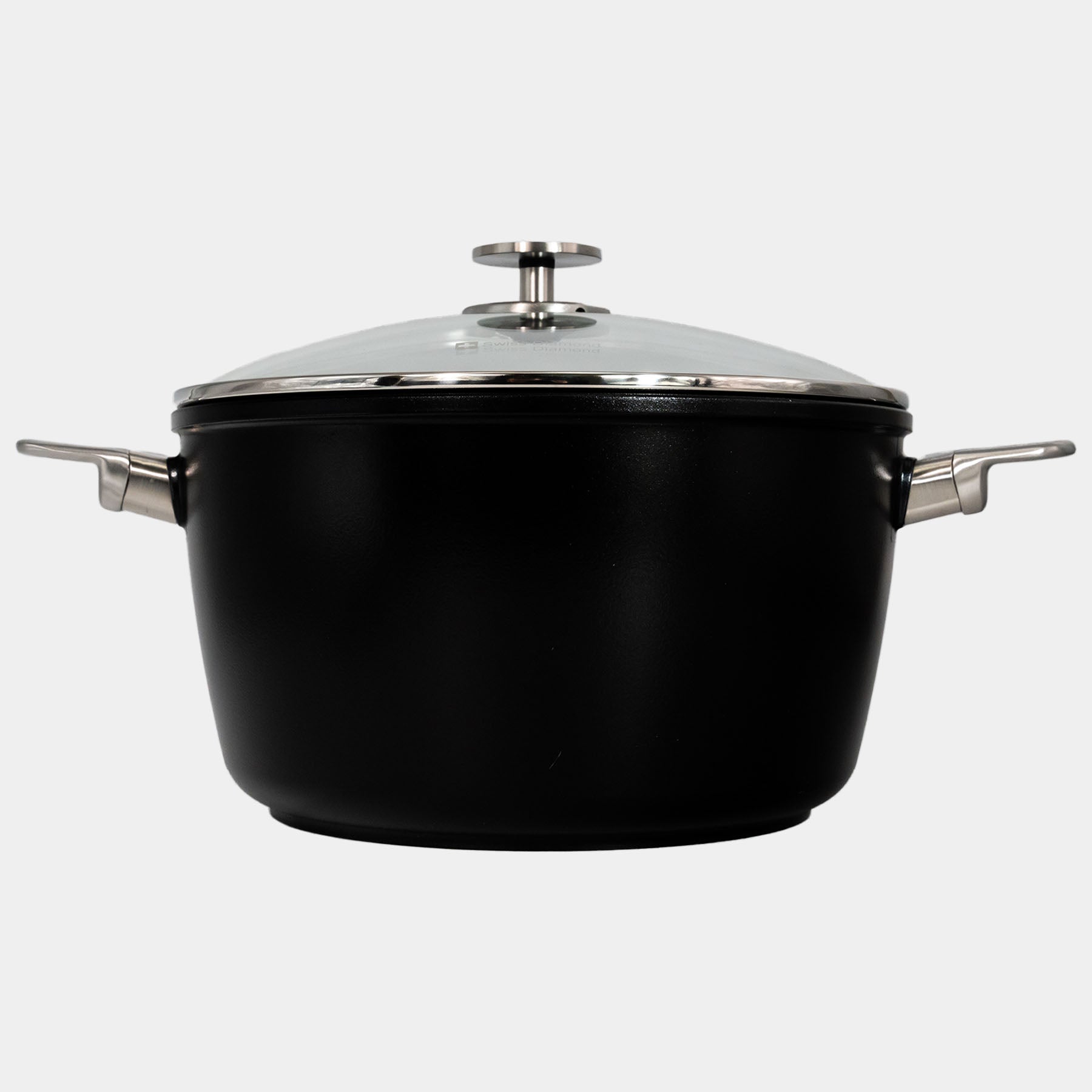 CXD DOU Ceramic Nonstick Stock Pot with Glass Lid | Made in Switzerland