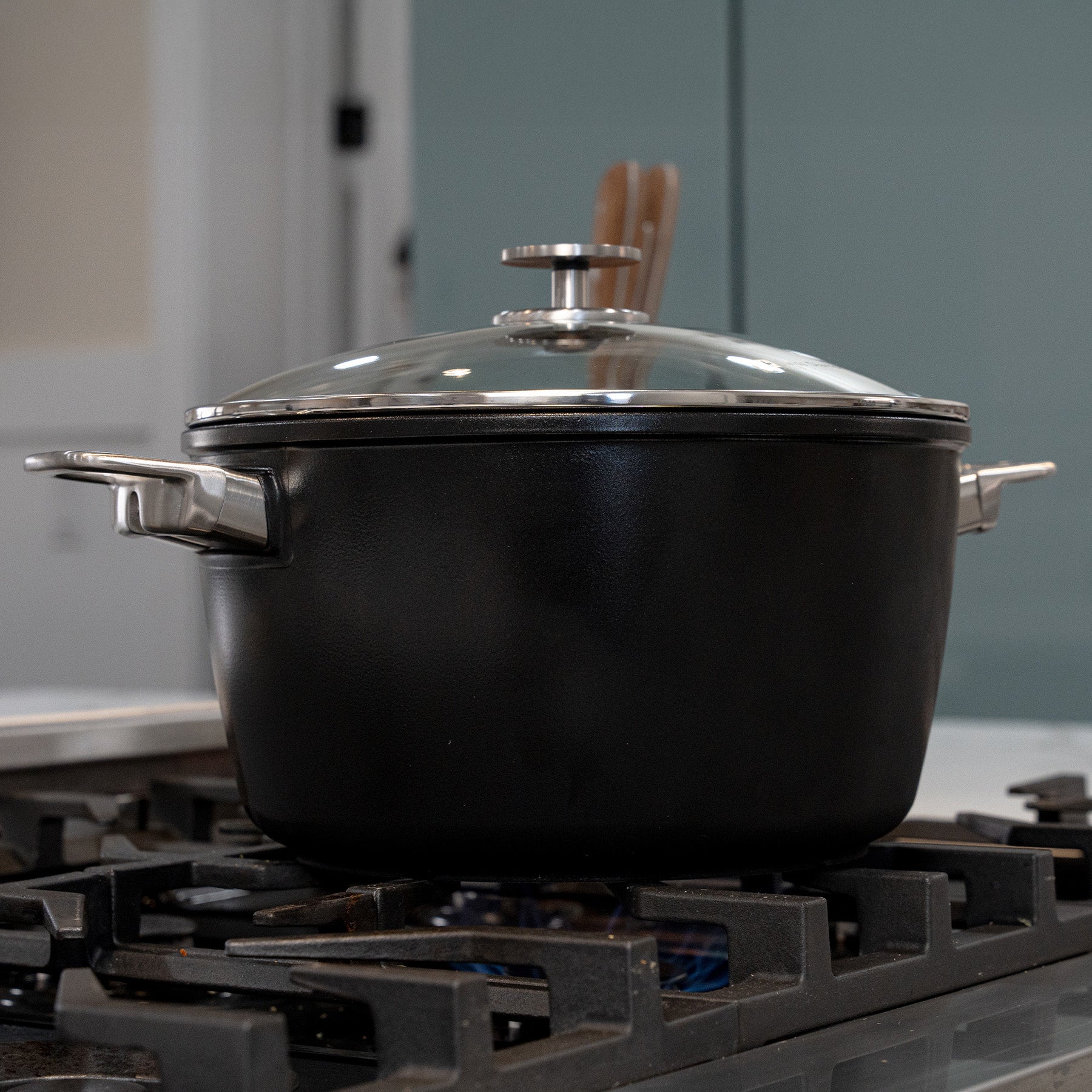 CXD DOU Ceramic Nonstick Stock Pot with Glass Lid | Made in Switzerland