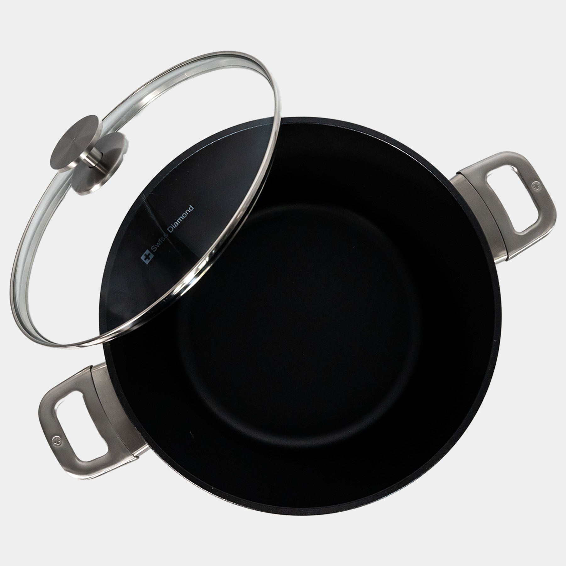 CHD Nonstick Stock Pot with Glass Lid | Made in Switzerland