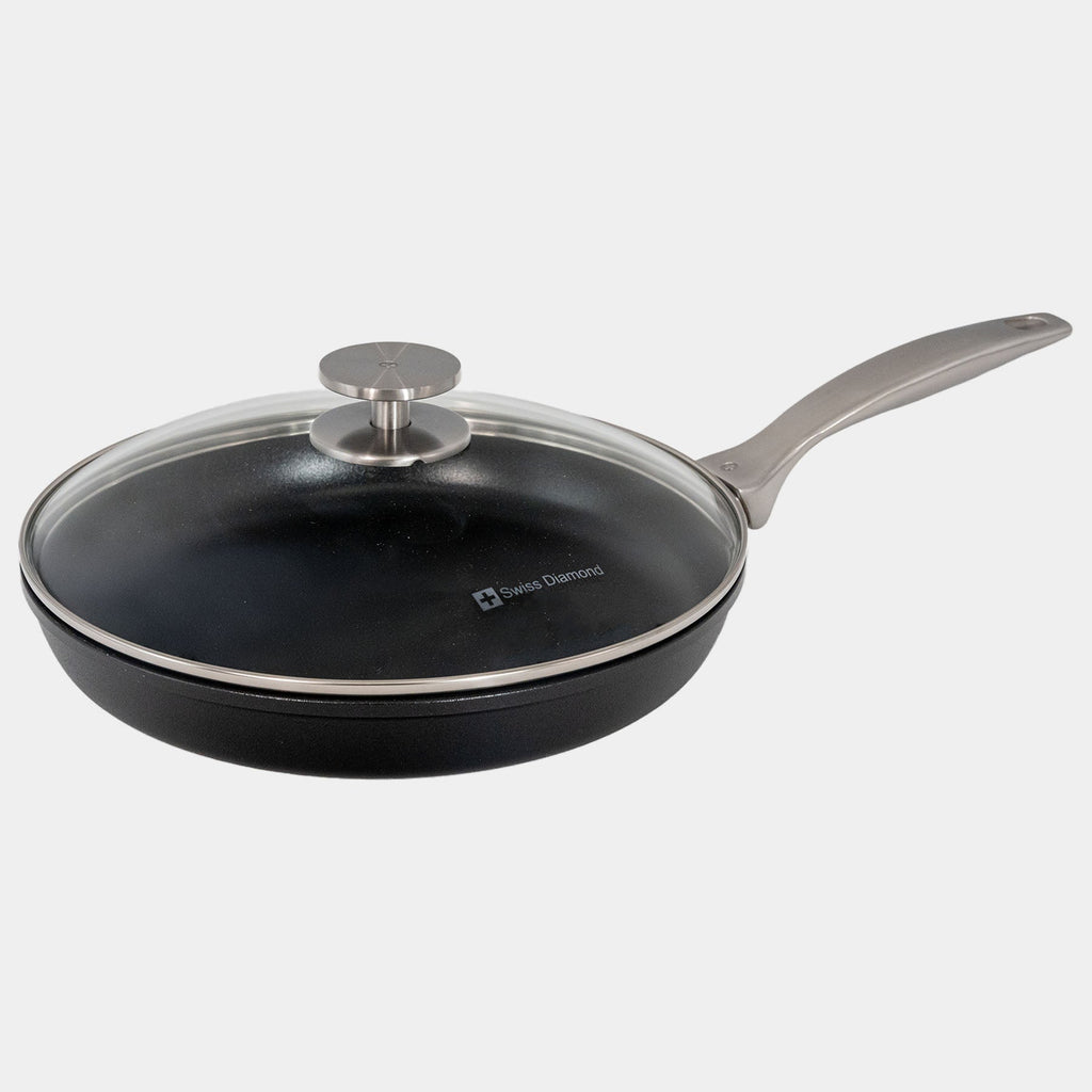 CHD 10.25" Nonstick Fry Pan with Glass Lid | Made in Switzerland