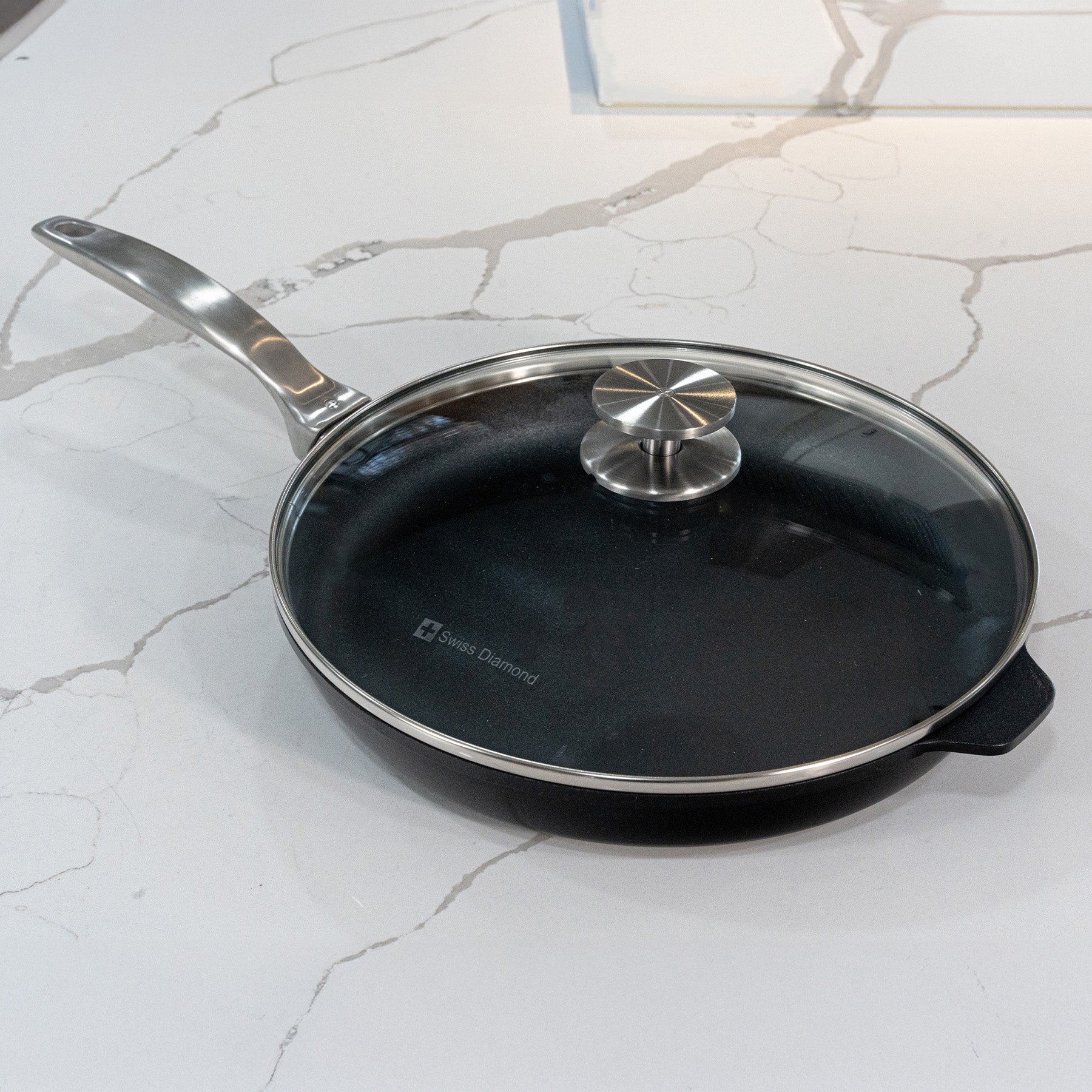 CHD Nonstick Fry Pan with Glass Lid | Made in Switzerland