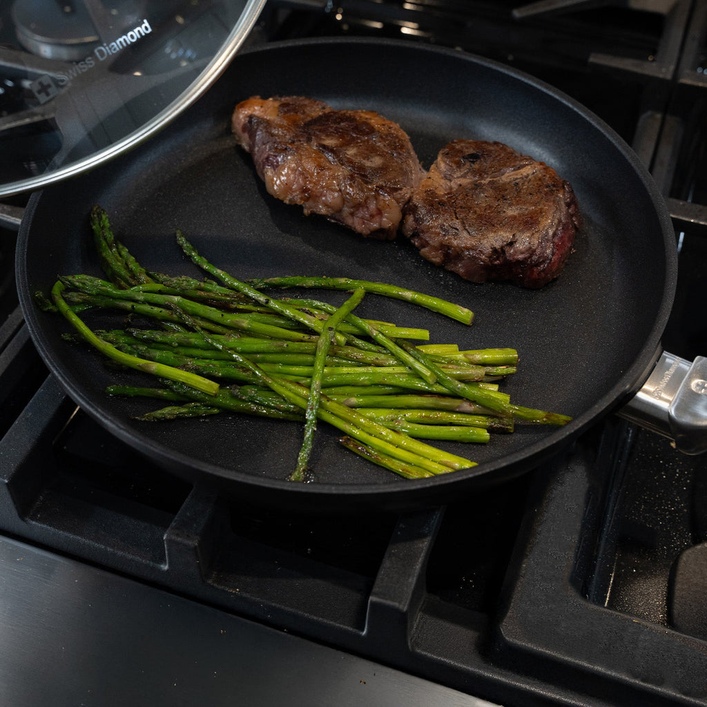 CHD 10.25" Nonstick Fry Pan with Glass Lid | Made in Switzerland