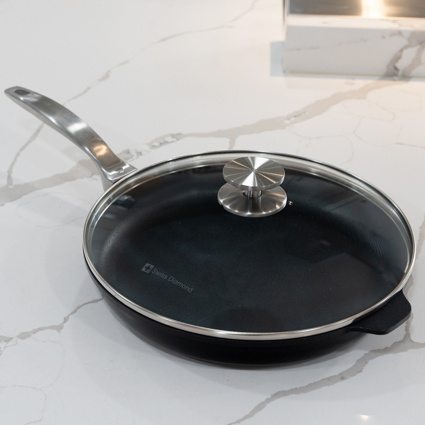CHD 10.25" Nonstick Fry Pan with Glass Lid | Made in Switzerland