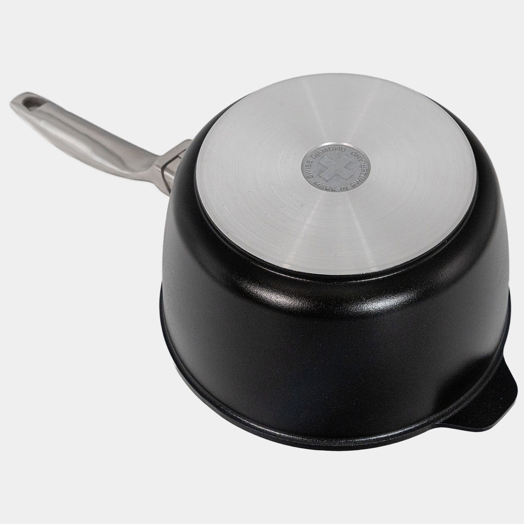 CXD DOU Ceramic Nonstick Saucepan with Glass Lid | Made in Switzerland