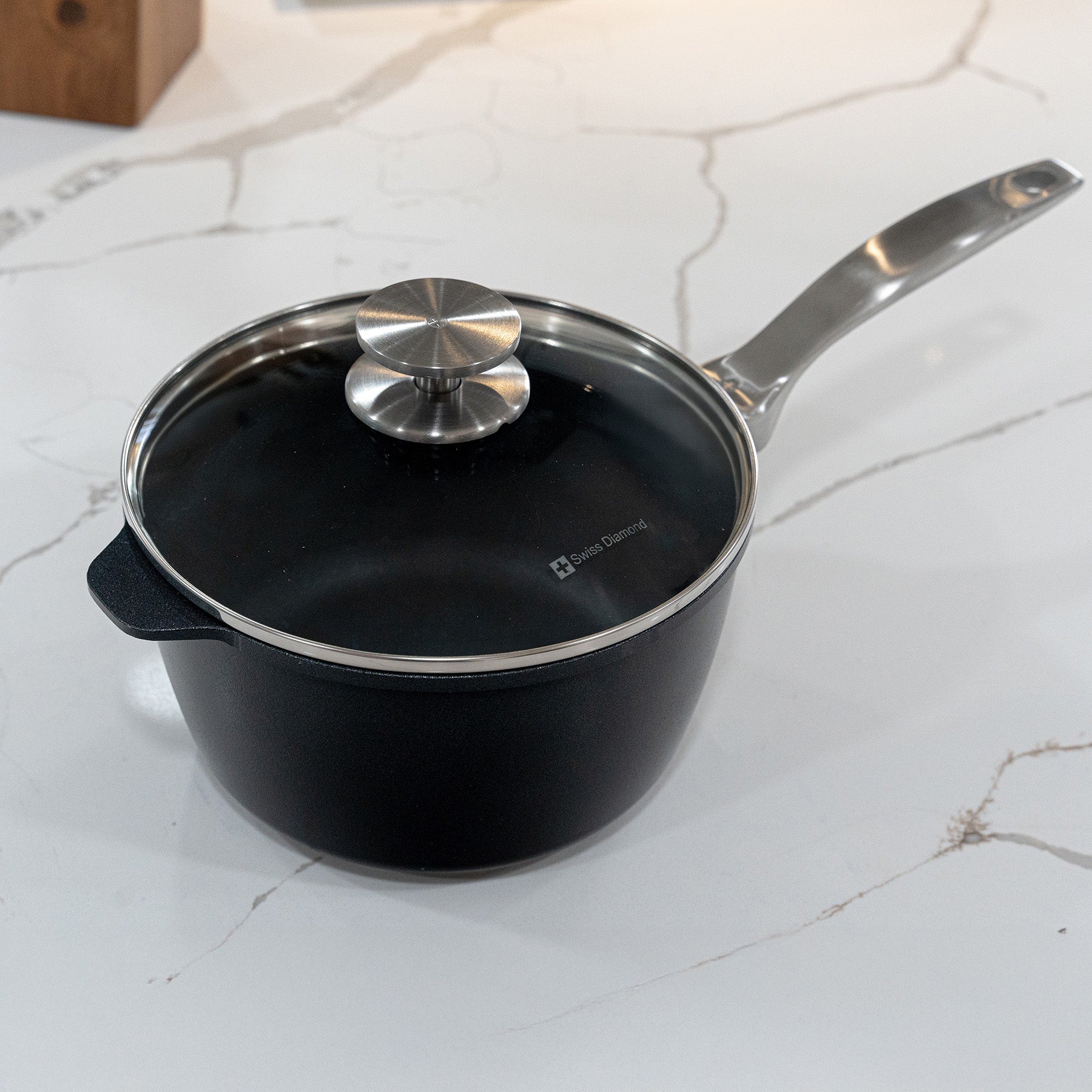 CHD Nonstick Saucepan with Glass Lid | Made in Switzerland