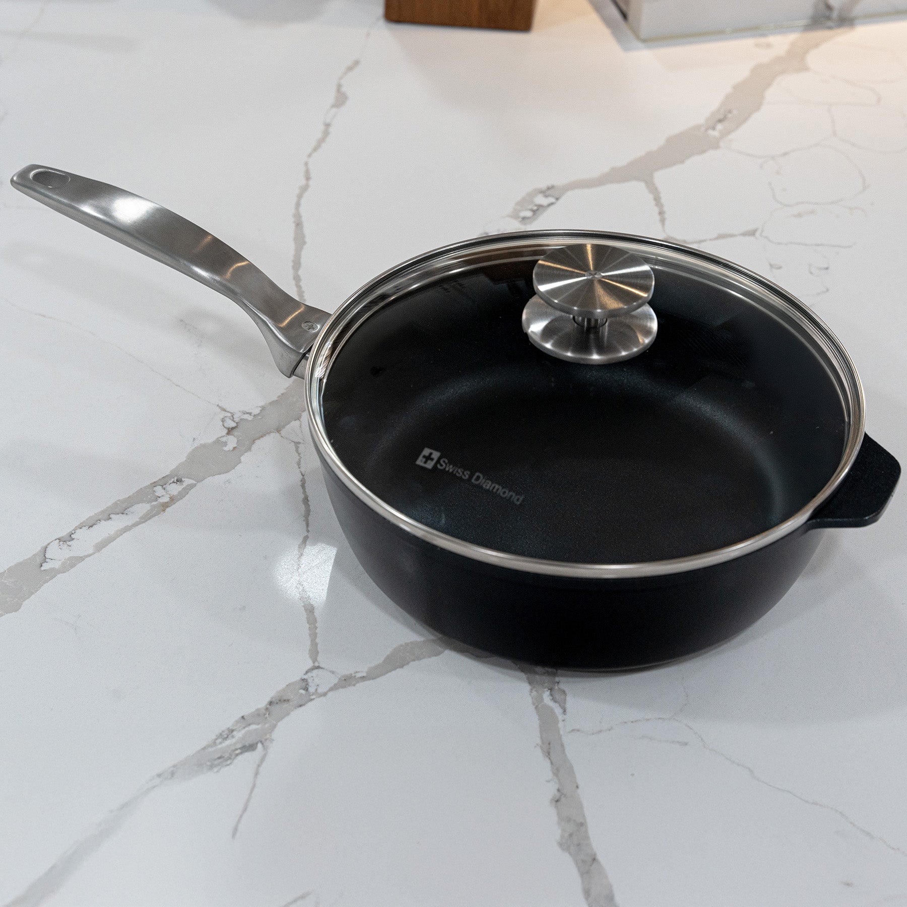CHD Nonstick Saute Pan with Glass Lid | Made in Switzerland