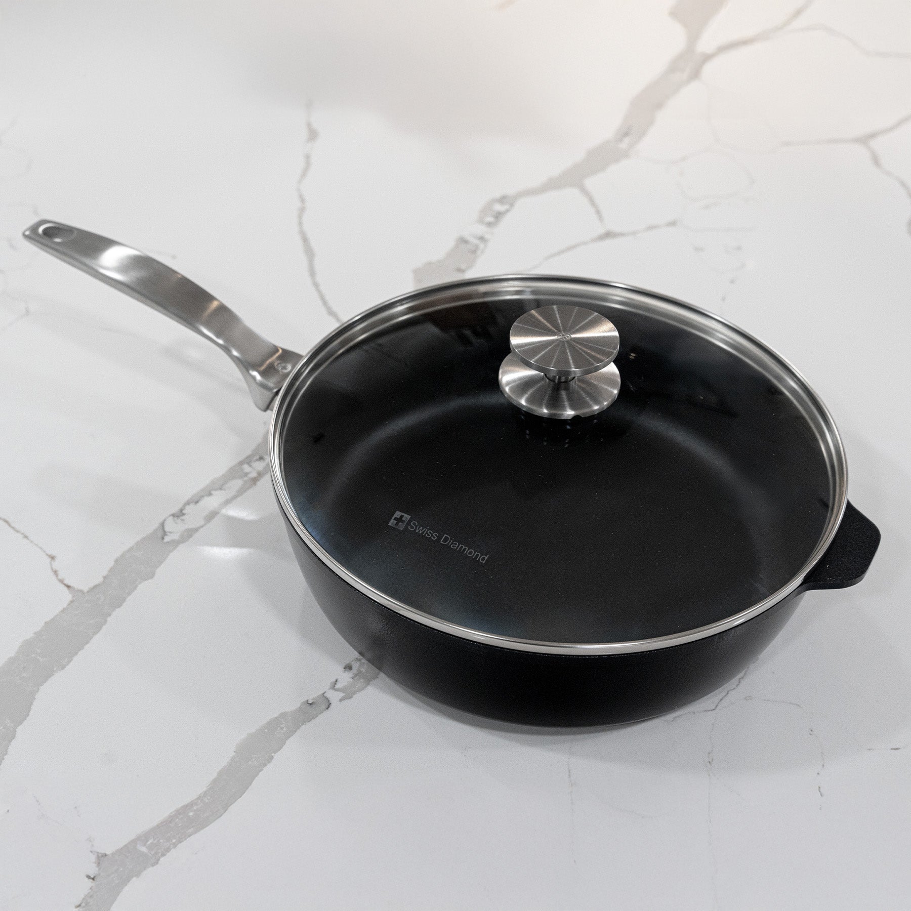 CHD Nonstick Saute Pan with Glass Lid | Made in Switzerland