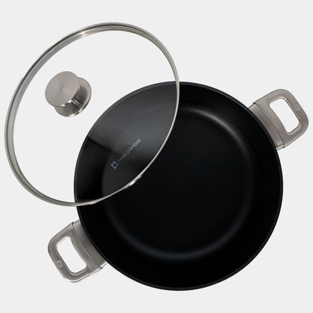 CHD Nonstick Braiser with Glass Lid | Made in Switzerland