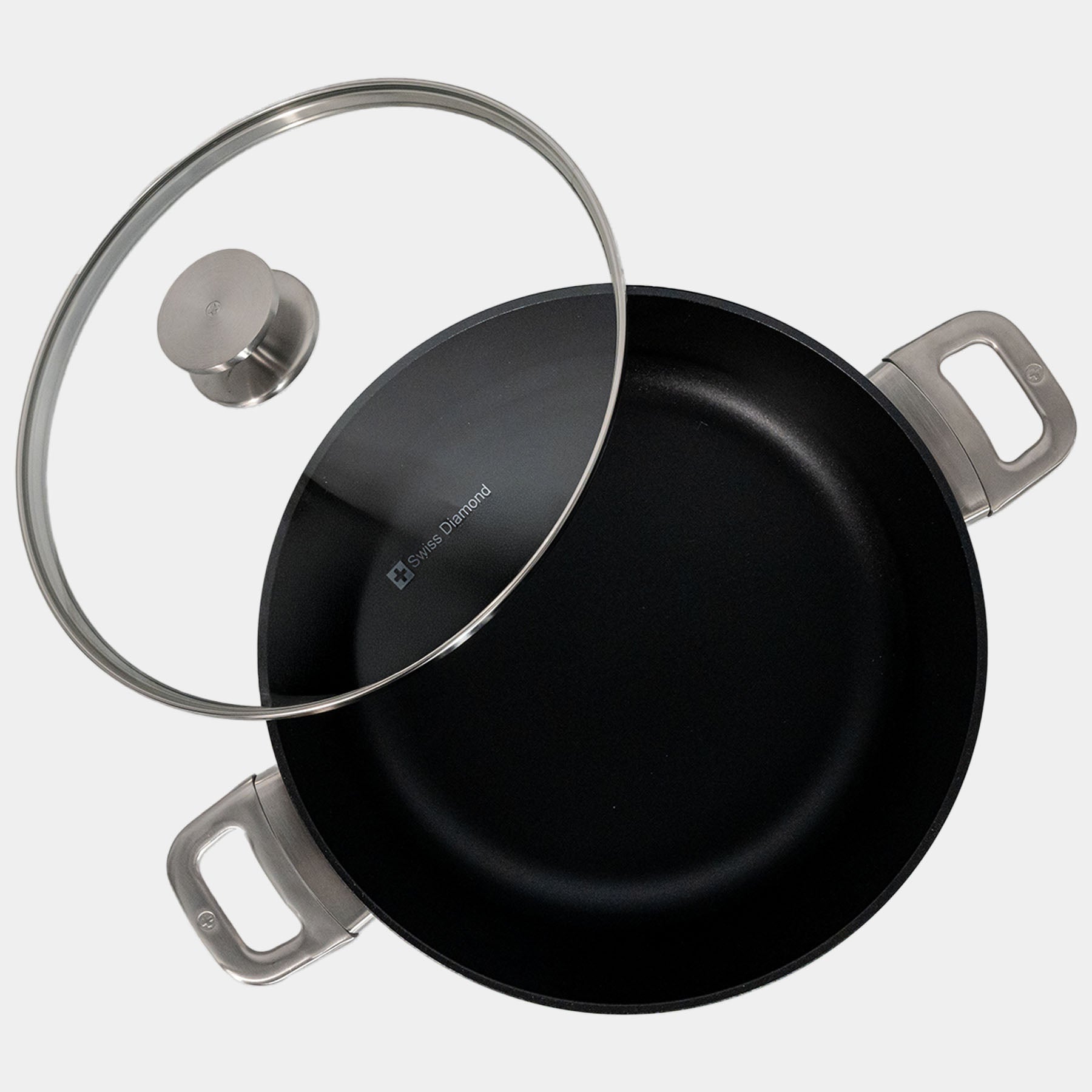 CHD Nonstick Braiser with Glass Lid | Made in Switzerland