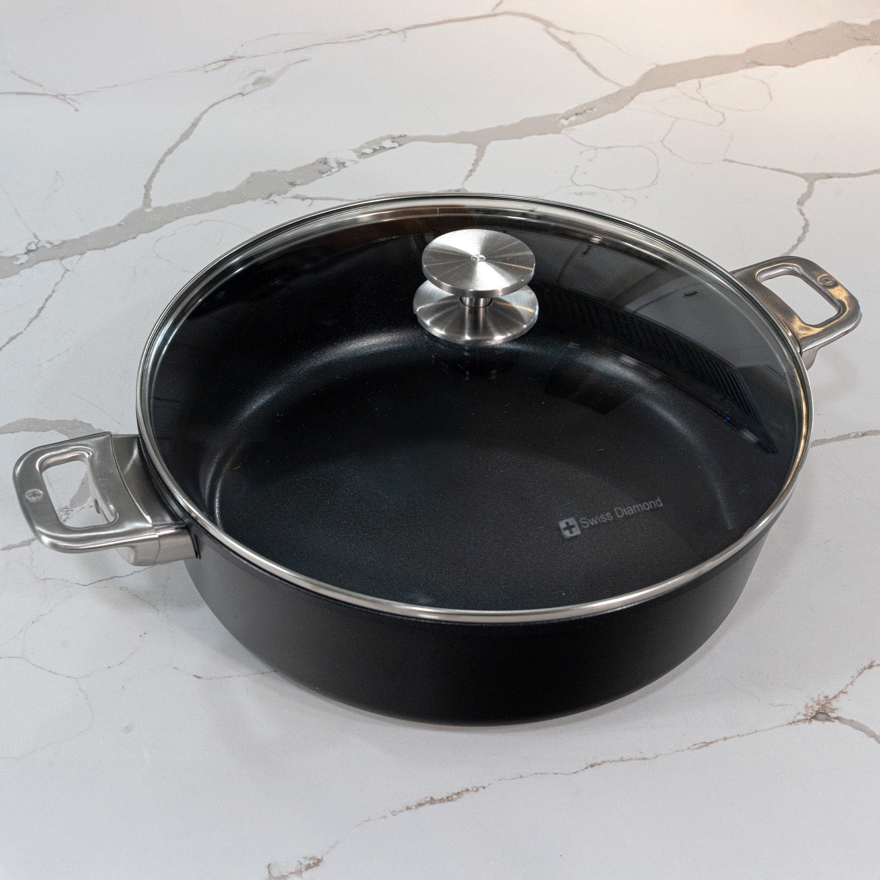 CHD Nonstick Braiser with Glass Lid | Made in Switzerland