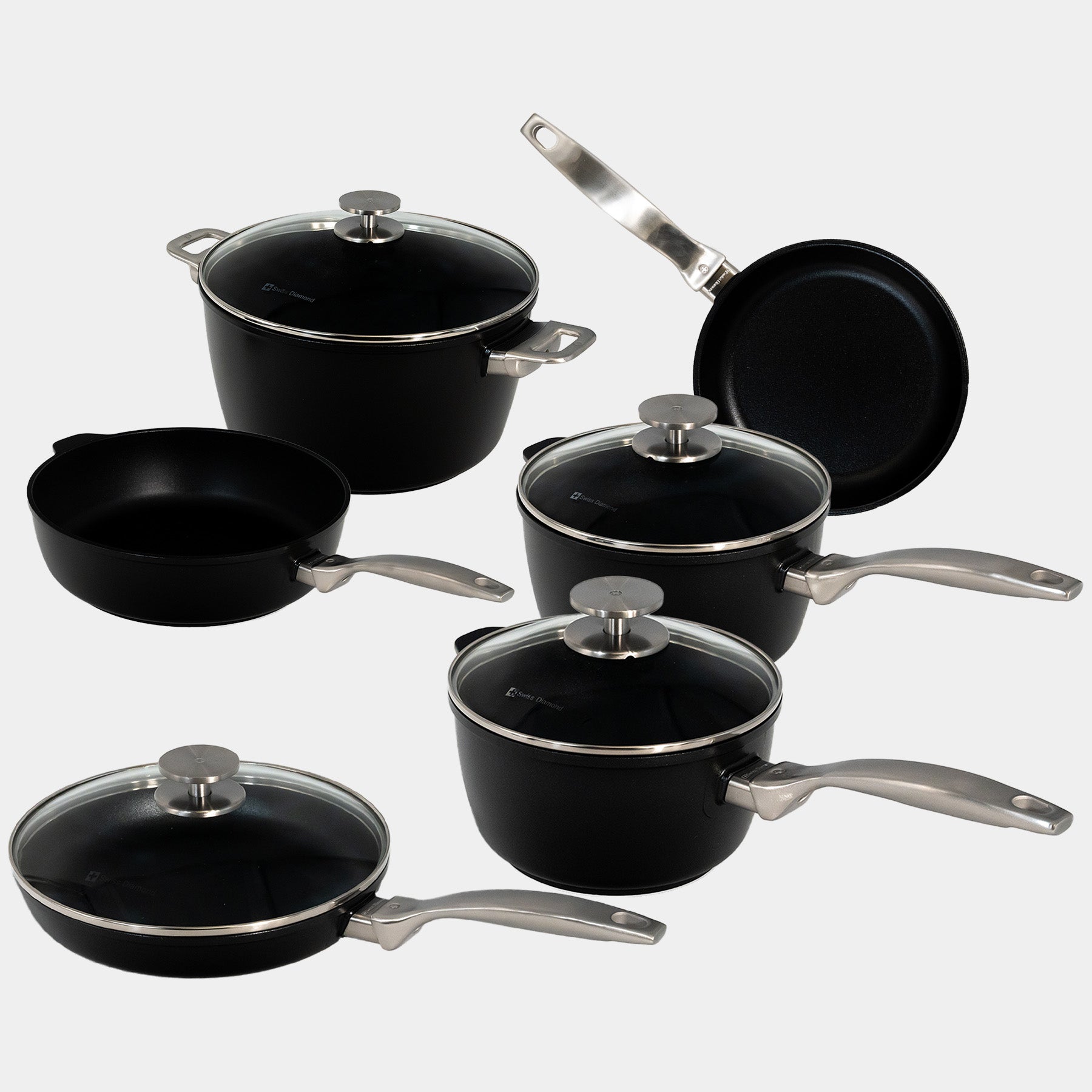 CHD Nonstick 10-Piece Set - Complete Kitchen Set | Made in Switzerland