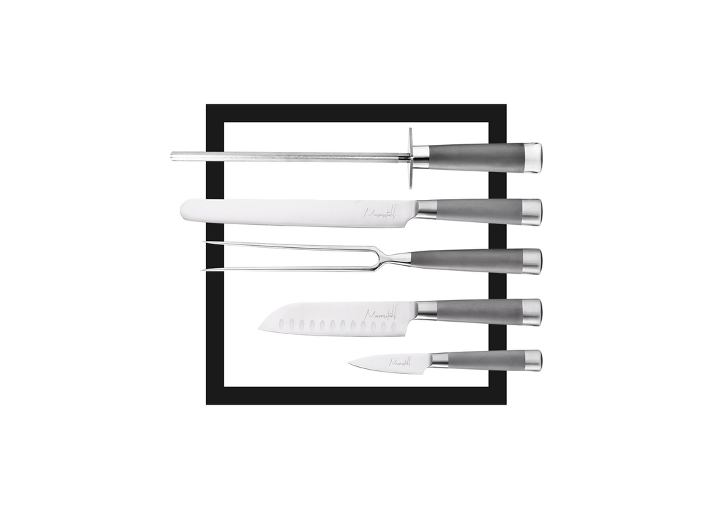 17-Pieces Gourmet Knife Set with Block — Messerstahl