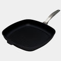 CXD DOU Ceramic Nonstick Square Grill Pan - 11" x 11" (28 cm x 28 cm) | Made in Switzerland