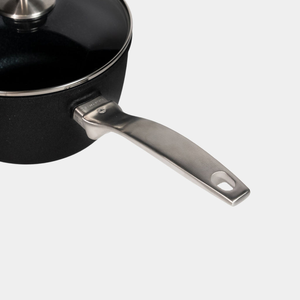 CXD DOU Ceramic Nonstick Saucepan with Glass Lid | Made in Switzerland