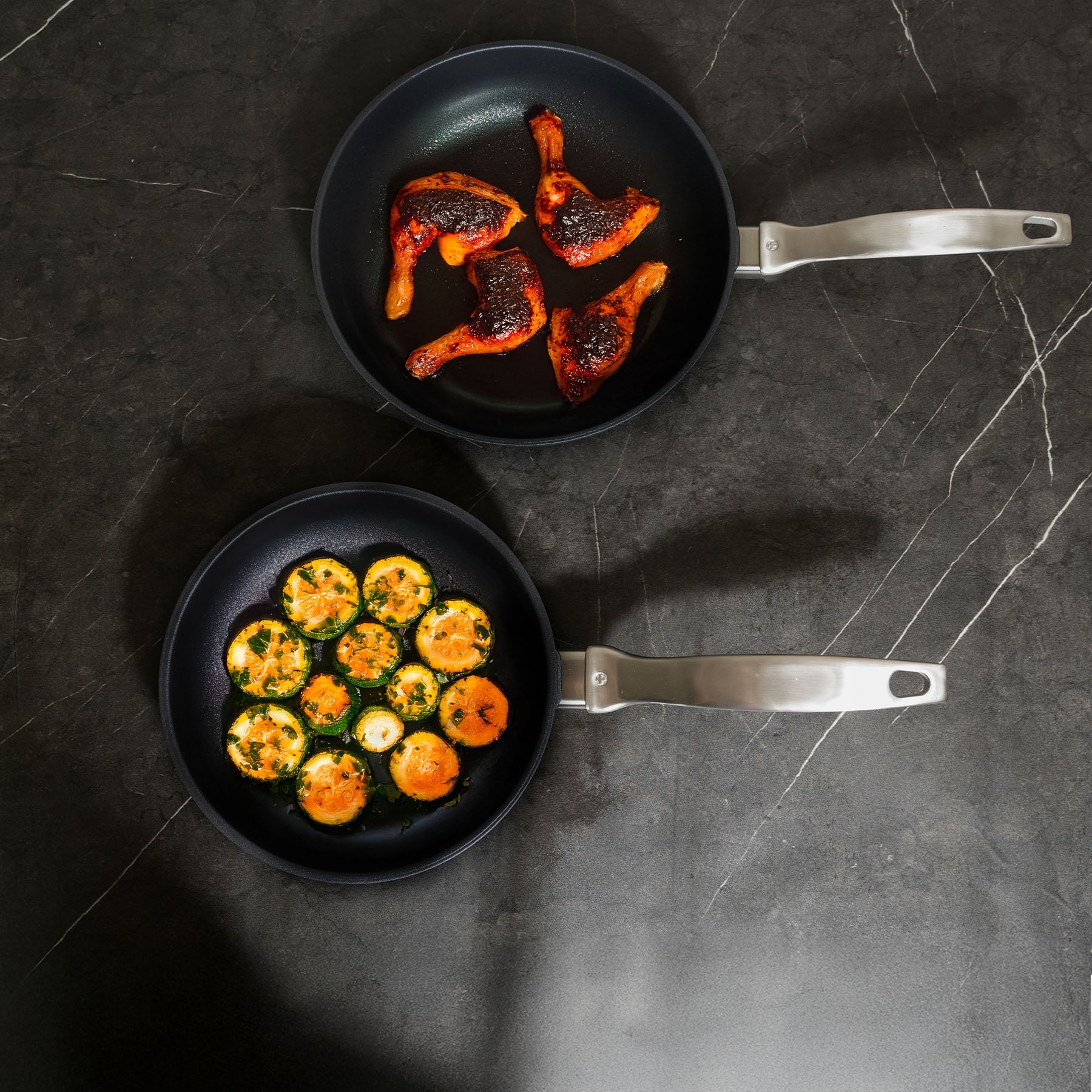 CXD PFAS Free Nonstick 2-Piece Small Fry Pan Set (8" & 10.25")