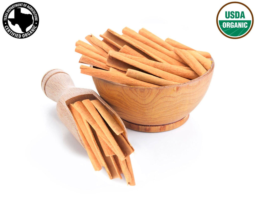 Organic Ceylon Cinnamon Chips — USDA Certified | Herbal Tea, Grinding & Mulled Drinks