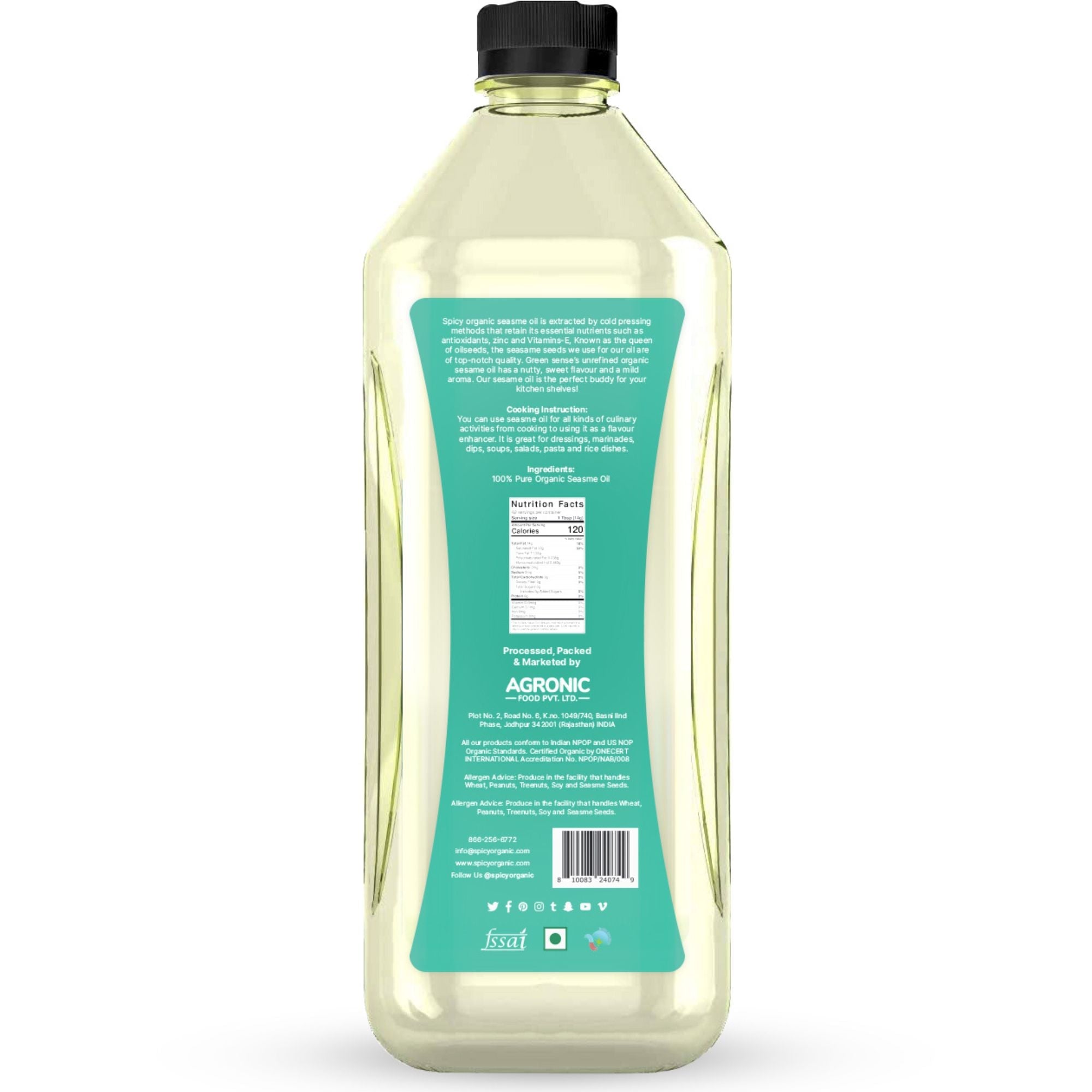 Organic Coconut Oil – USDA Certified Organic Cooking Oil, 34 fl oz