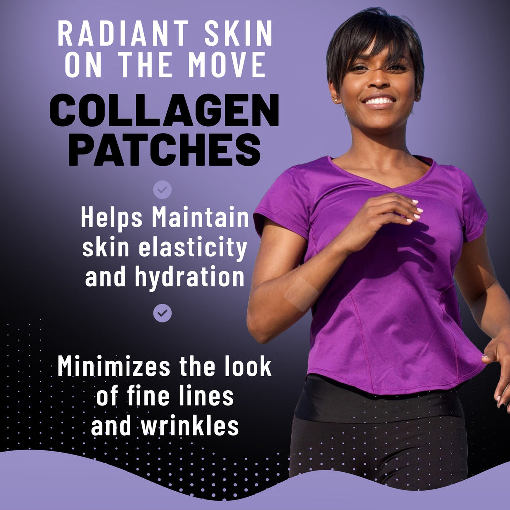 Collagen Patches Skin, Joint & Connective Tissue Support with Collagen, Hyaluronic Acid, Vitamins & Minerals, 36 Patches