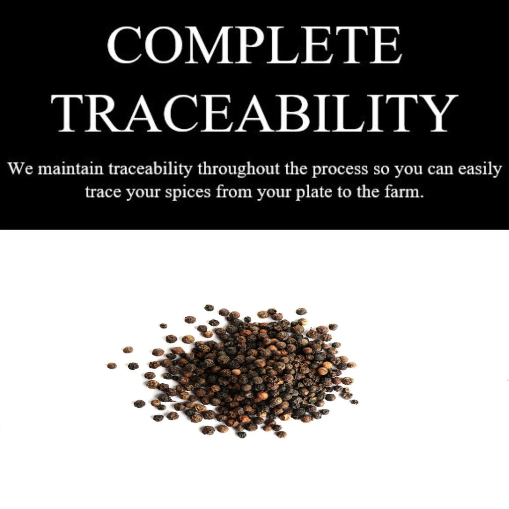 Organic Black Peppercorns: Elevate Your Dishes with Bold and Rich Flavor - Ideal for Cooking and Seasoning