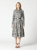 Gracia Paisley Print Flare Dress D34593